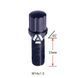 Болт колесный шлицевой ALFARRO A174130SD BA Cr M14х1,5х33мм Конус для узких отверстий в диске Черный Хром Ключ-адаптер