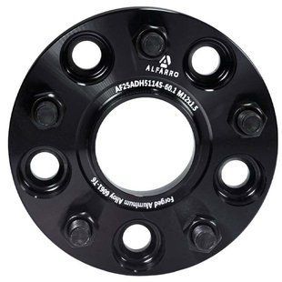 Колісна проставка-адаптер ALFARRO 1 шт. 25 мм PCD 5x114.3 DIA 60.1 зі шпильками 12x1.5 для Lexus, Suzuki, Toyota (Кована)