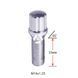 Болт колесный шлицевой ALFARRO A177130SD Cr M14х1,25х33мм Конус для узких отверстий в диске Хром Ключ-Адаптер