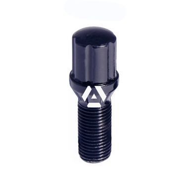 Болт колісний шліцьовий ALFARRO A177110SD BACr М14х1,25х28мм Конус для вузьких отворів в диску Чорний Хром Ключ-Адаптер
