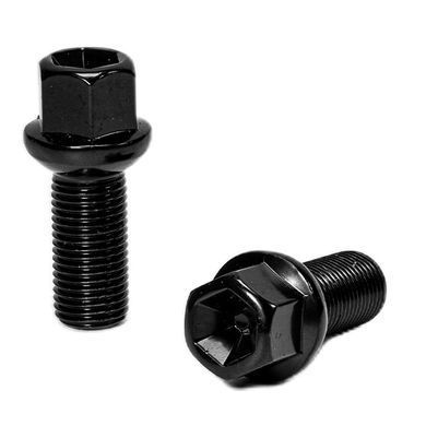 Болт колісний ALFARRO A184110M BK M14х1,5х28 мм Чорний Сфера R14 Хром Ключ 17