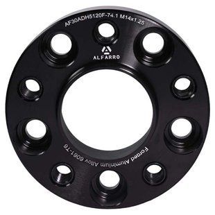 Колісна проставка-адаптер ALFARRO 1 шт. 30 мм PCD 5x120 DIA 74.1 з футорками 14x1.25 для BMW (Кована)