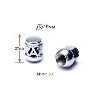 Гайка колесная ALFARRO A401145B M12х1,5х27мм Сфера (Honda) Закрытая Хром Ключ 19