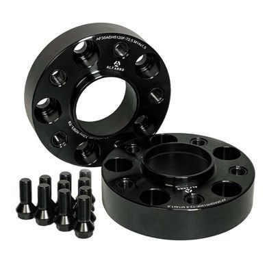 Колесная проставка-адаптер ALFARRO 1 шт. 35 мм PCD 5x120 DIA 72.6 с футорками 14x1.5 для BMW (Кованая)